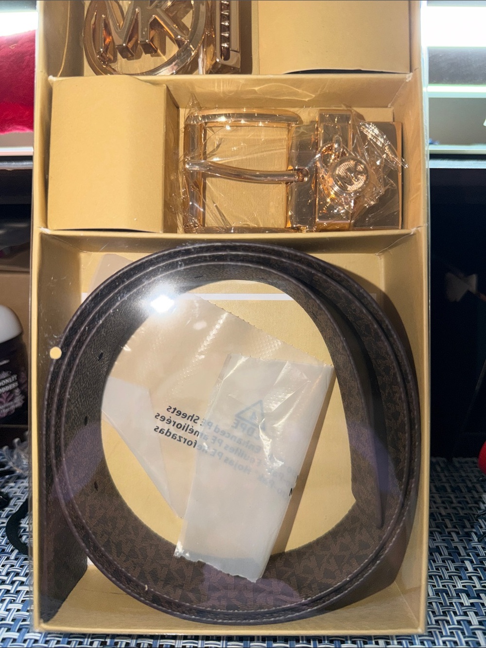MICHAEL KORS BELT BOX SET- Size M